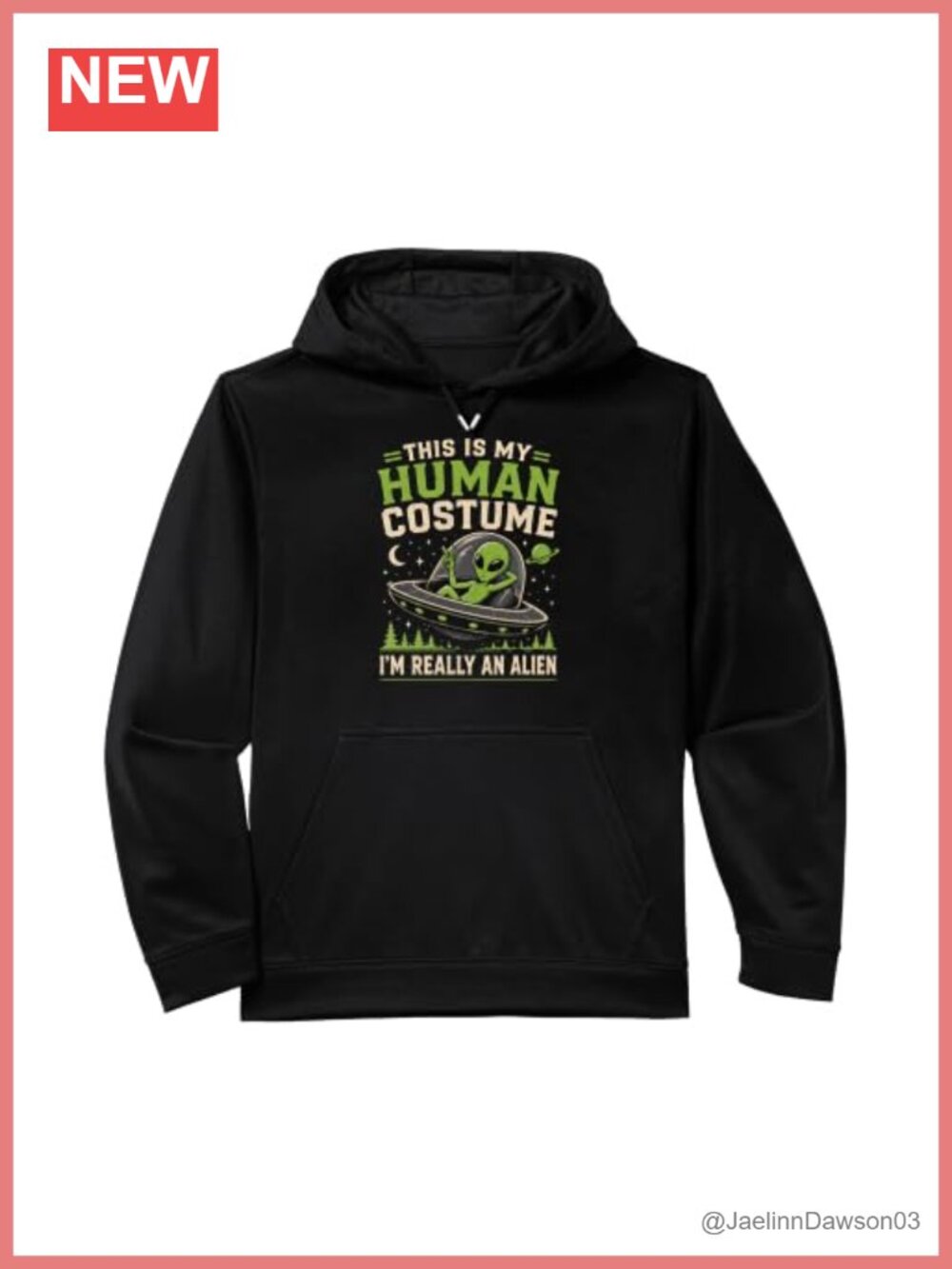 Alien Human Costume Performance Hoodie Polyester Halloween Lazy Costume